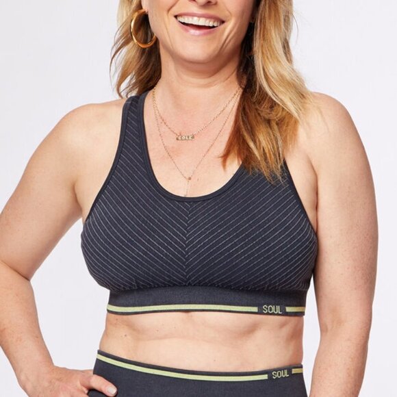 SOUL by SoulCycle Women's Mineral Wash Miles And Miles Bra - L - Picture 1 of 6